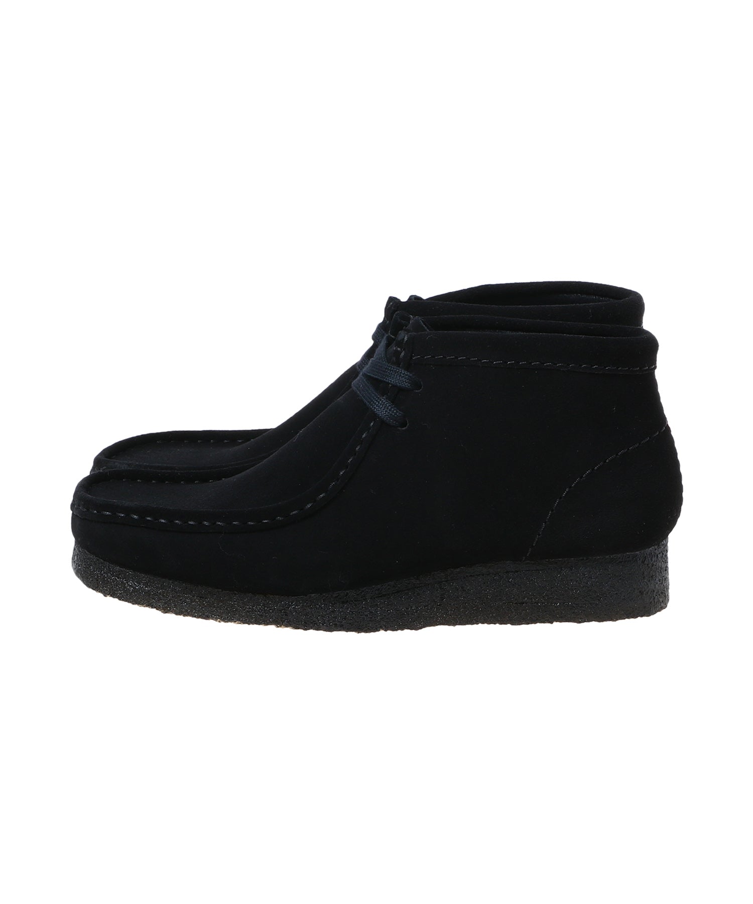 Clarks / クラークス / Wallabee Boot. Black Sde