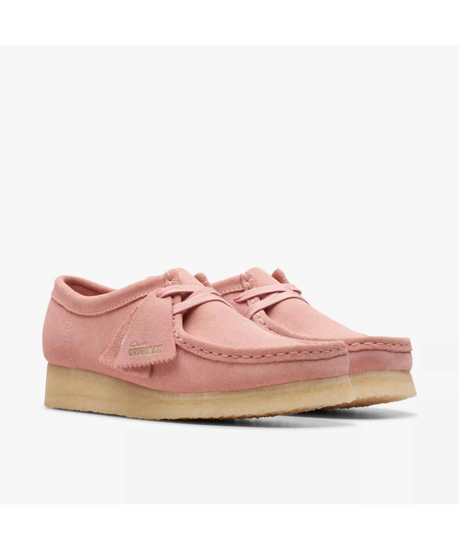 Clarks / クラークス / Wallabee. Blush Pink Suede
