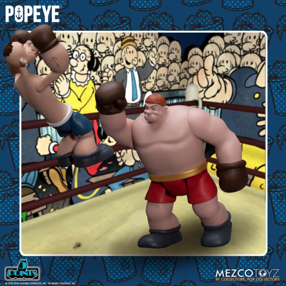 MEZCO TOYS / メズコトイズ / 5ポイント/ ポパイ: ポパイ&オックスハート 3.75インチ アクションフィギュア セット