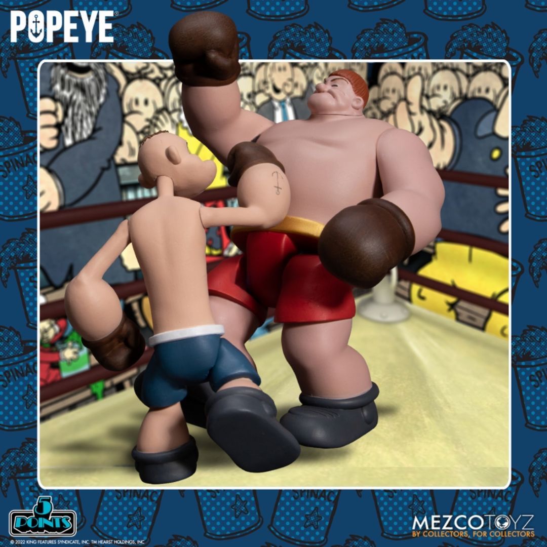 MEZCO TOYS / メズコトイズ / 5ポイント/ ポパイ: ポパイ&オックスハート 3.75インチ アクションフィギュア セット