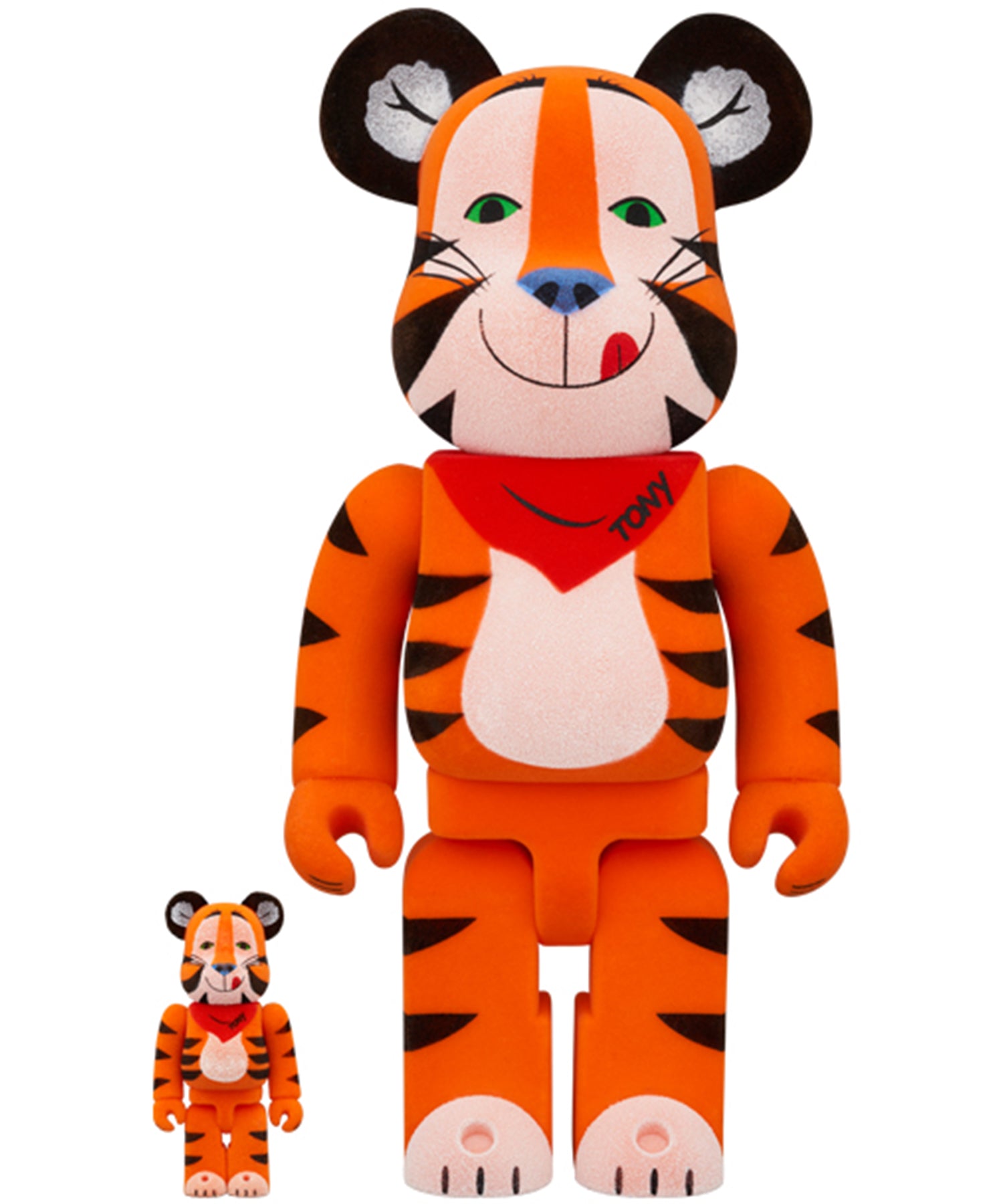 BE@RBRICK TONY THE TIGER VINTAGE FLOCKY Ver.100％ & 400％ - 4530956613710