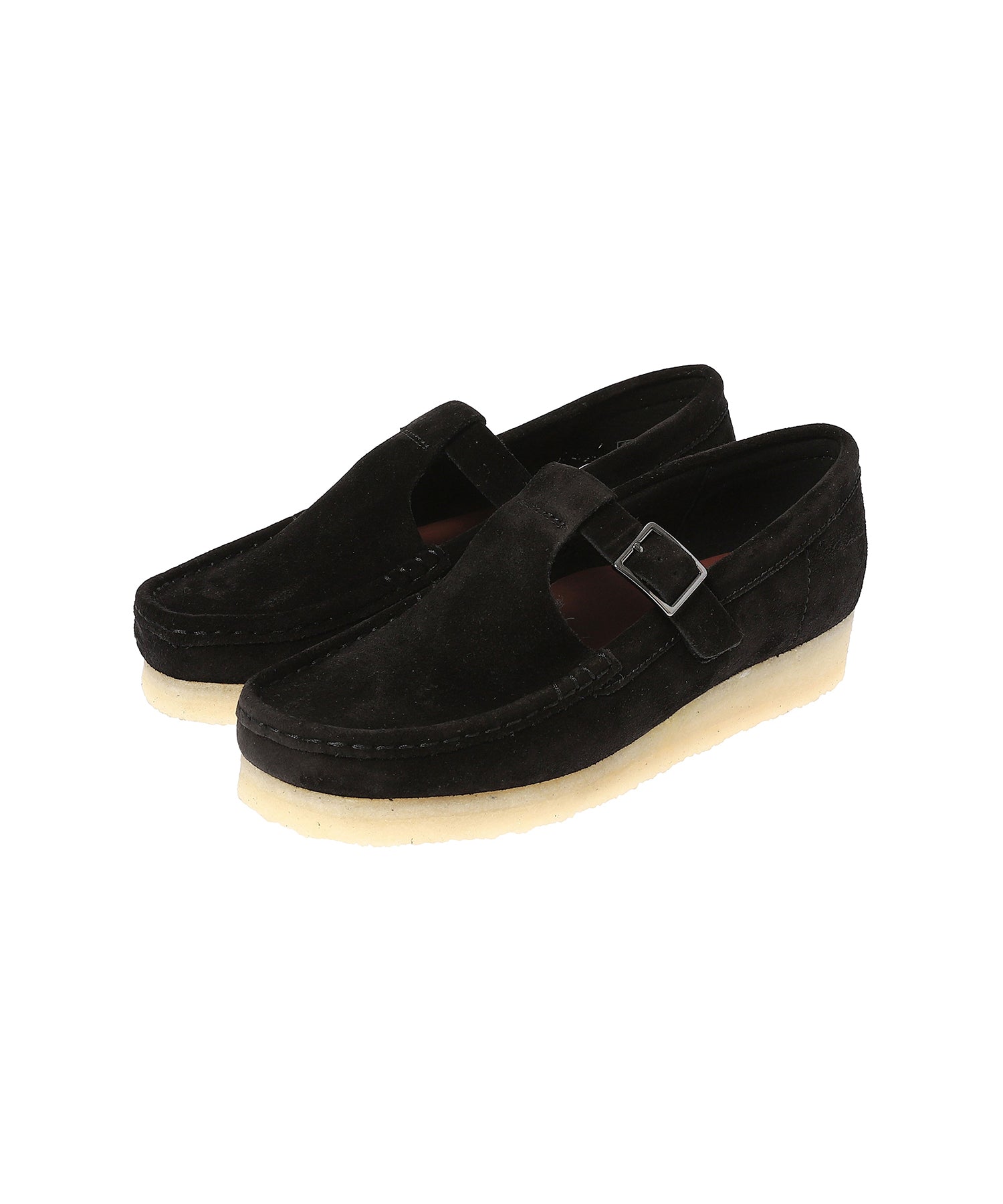 Clarks / クラークス / Wallabee T Bar Black Sde