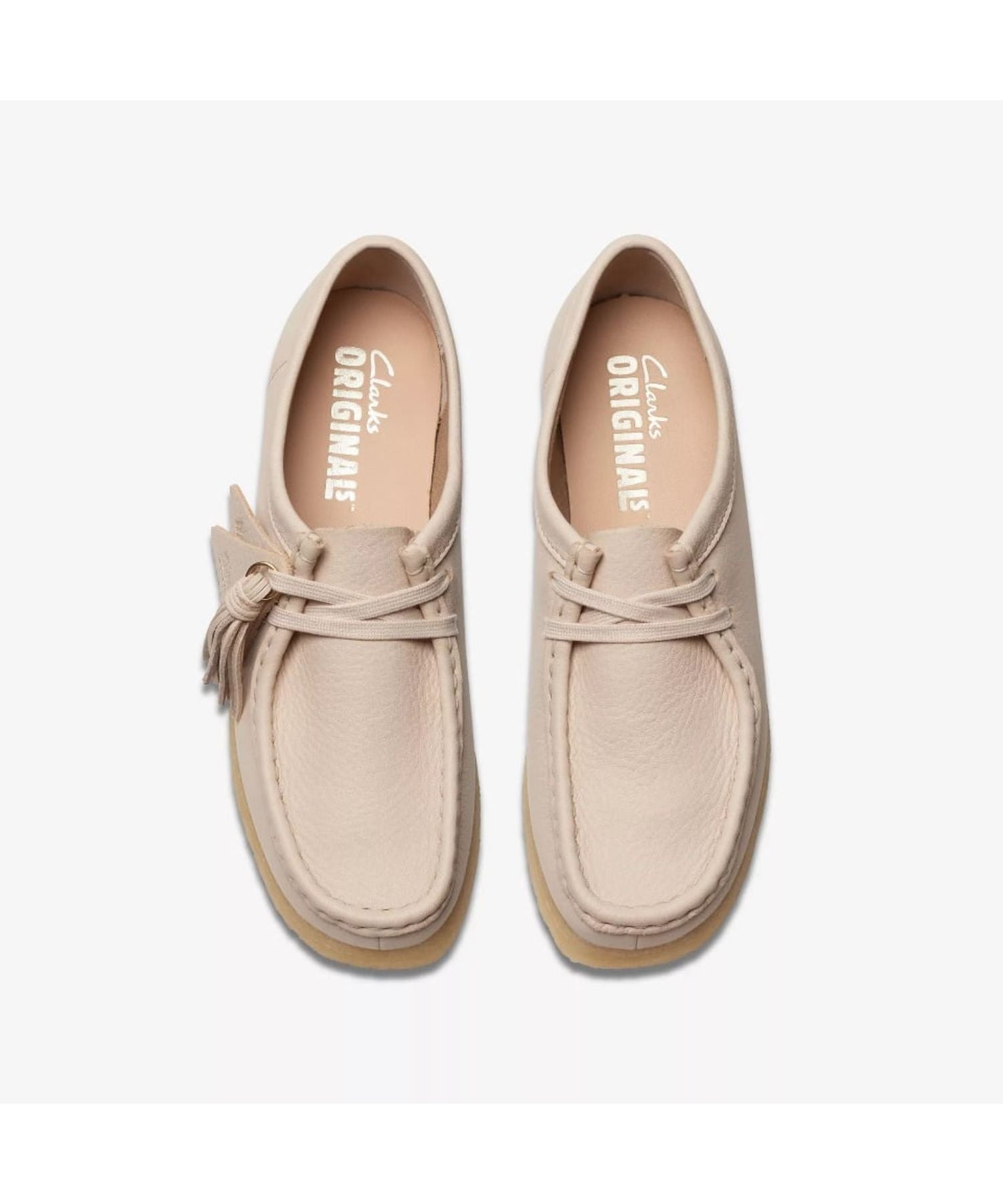 Wallabee. Beige Leather