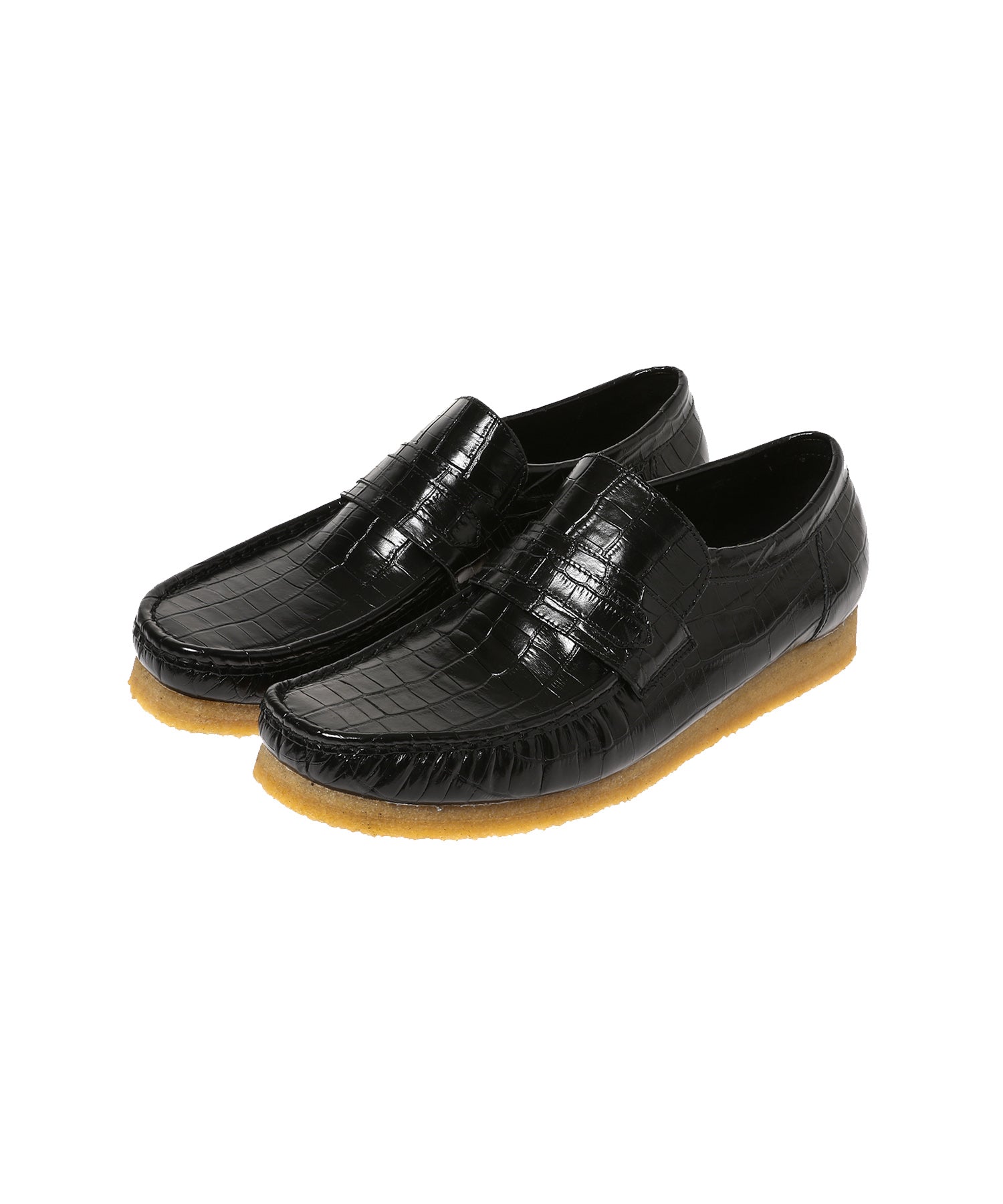 Clarks /クラークス/ Wallabeeloafer Black Croc