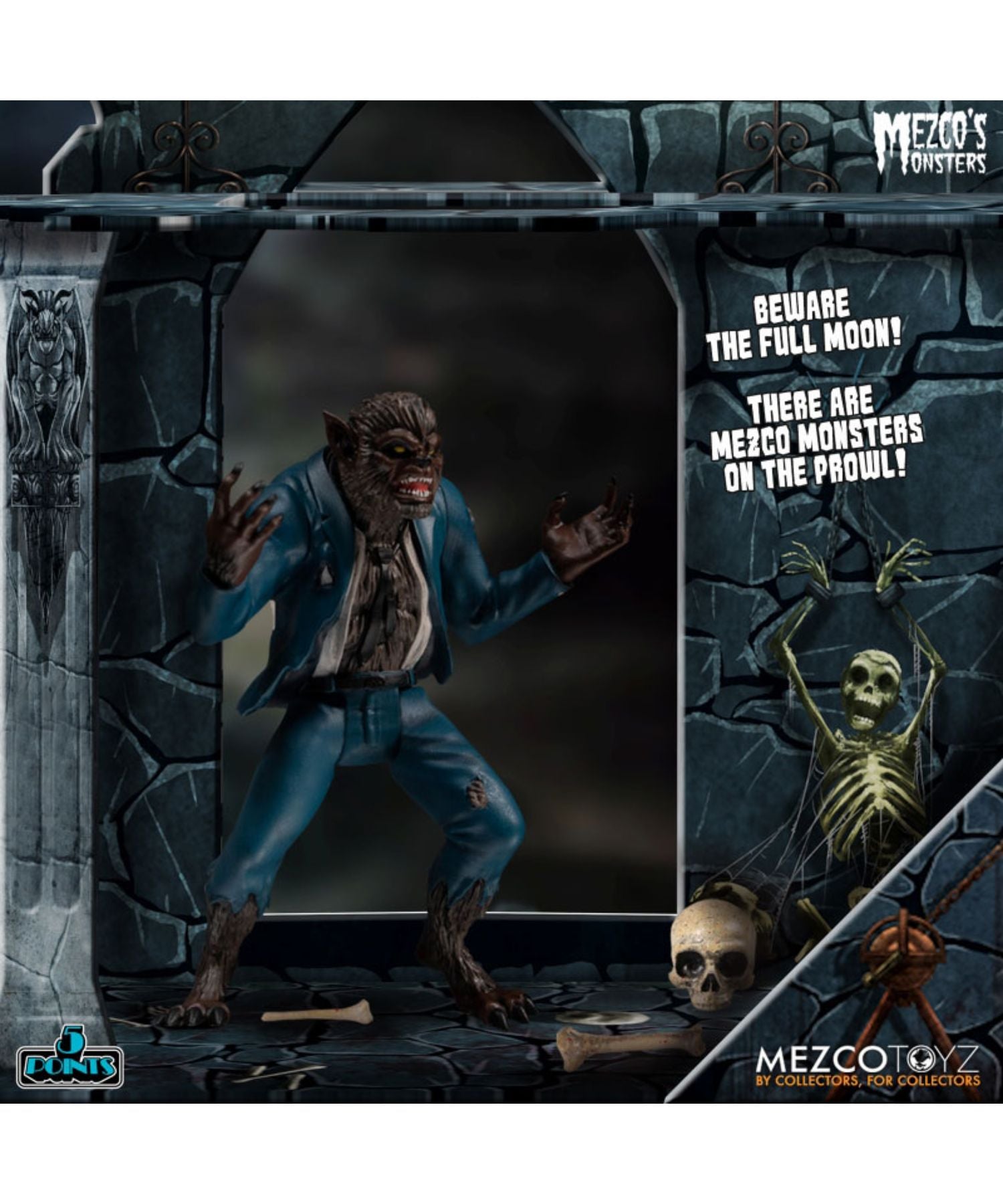5ポイント/ Mezco's Monsters： タワー・オブ・フィアー 3.75インチ アクションフィギュア ボックスセット - 2454