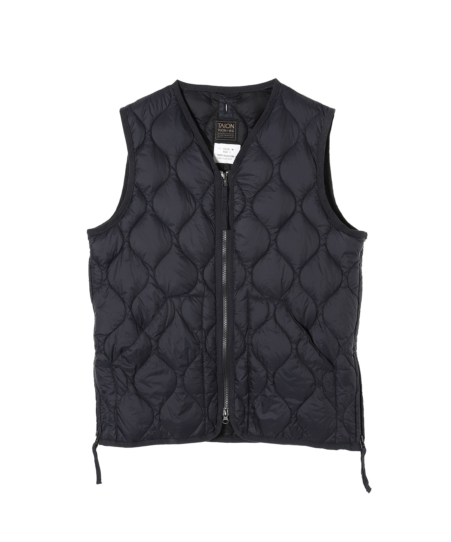 TAION /タイオン/ Military V Neck W-Zip Down Vest