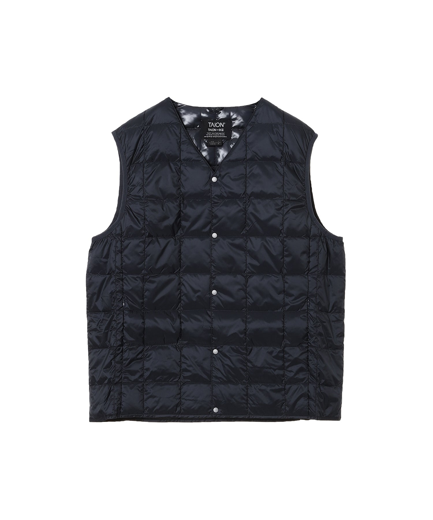 TAION /タイオン/ Mens V-Neck Down Vest