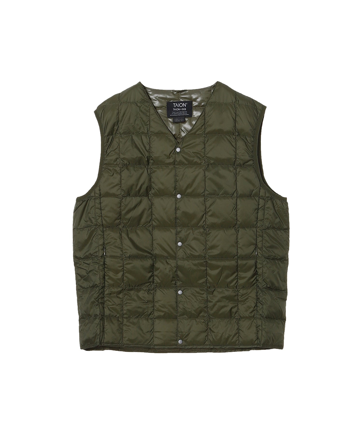 TAION /タイオン/ Mens V-Neck Down Vest