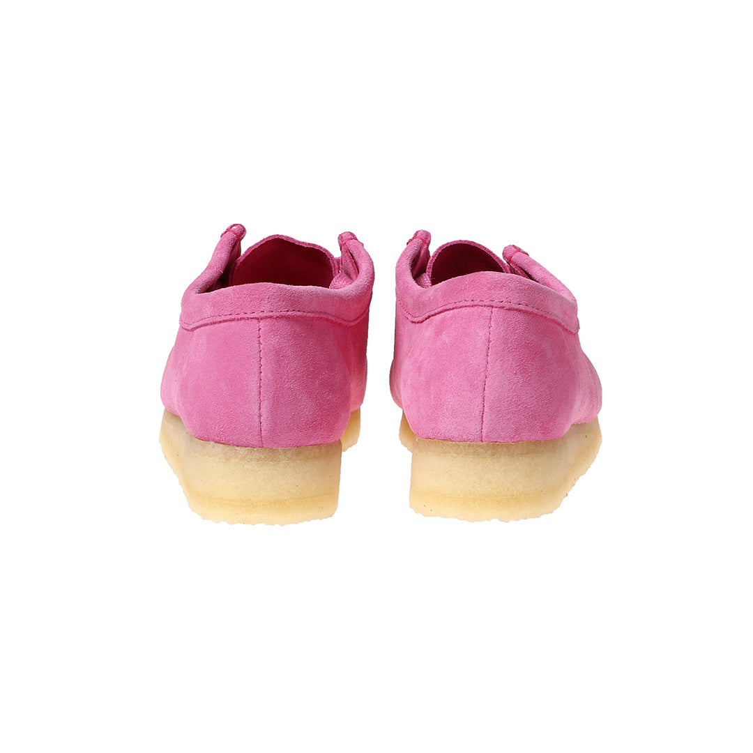 Clarks pink outlet suede shoes