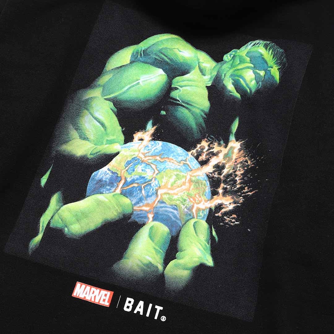 < BAIT THE HULK BAIT LOGO HOODIE > - 235-HLK-PRK-001