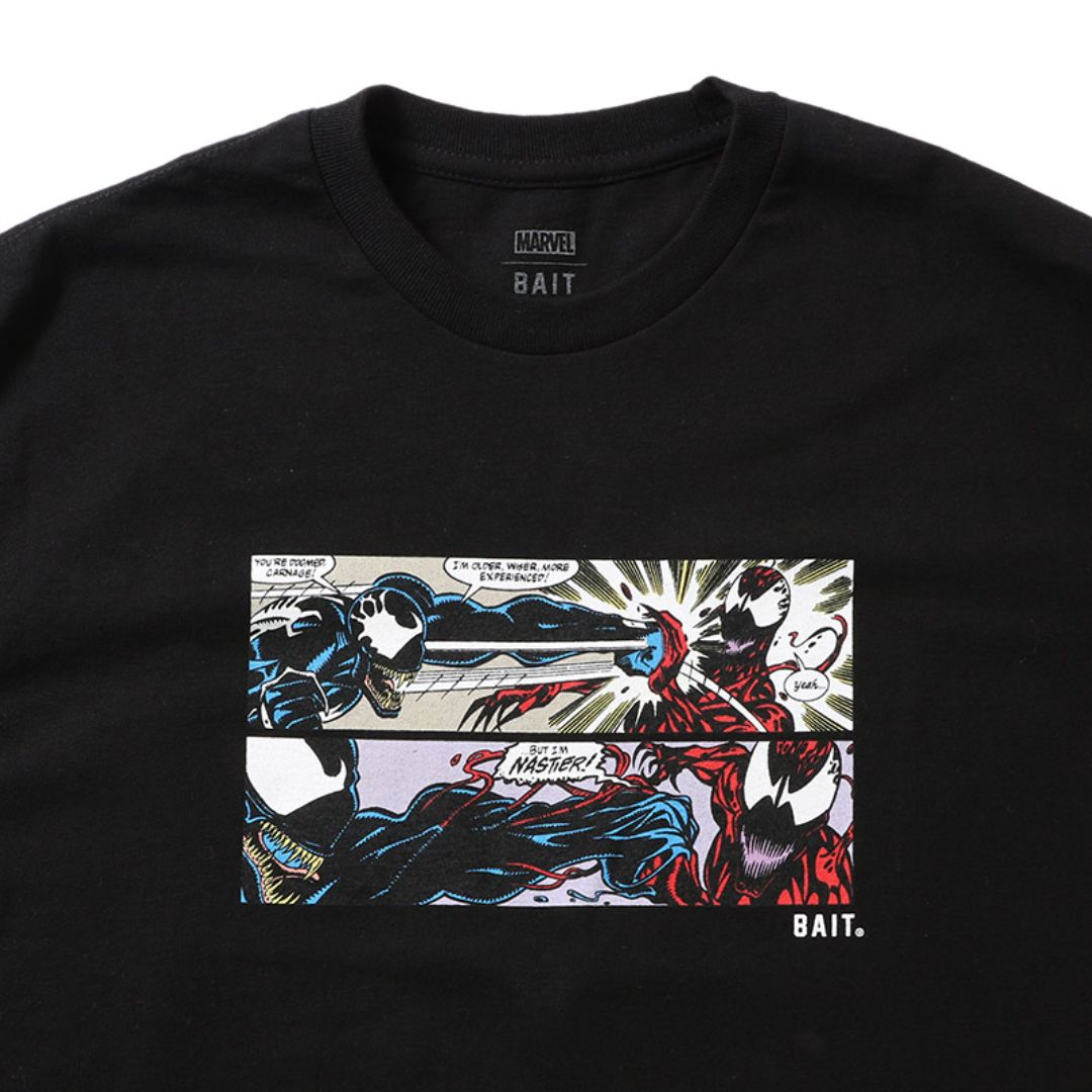BAIT × マーベル / コラボ ヴェノム 「GRIN」 長袖Tシャツ