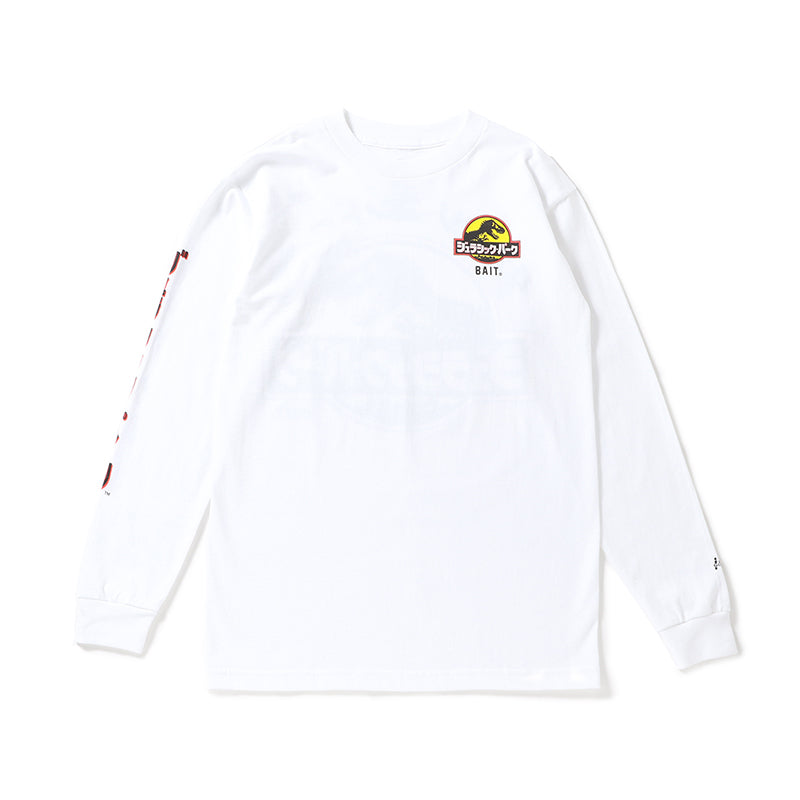 <【SALE】 BAIT JURASSIC PARK(ジュラシック・パーク) DAMAGE CONTROL LSTEE > - 205-JSP-TEE-003