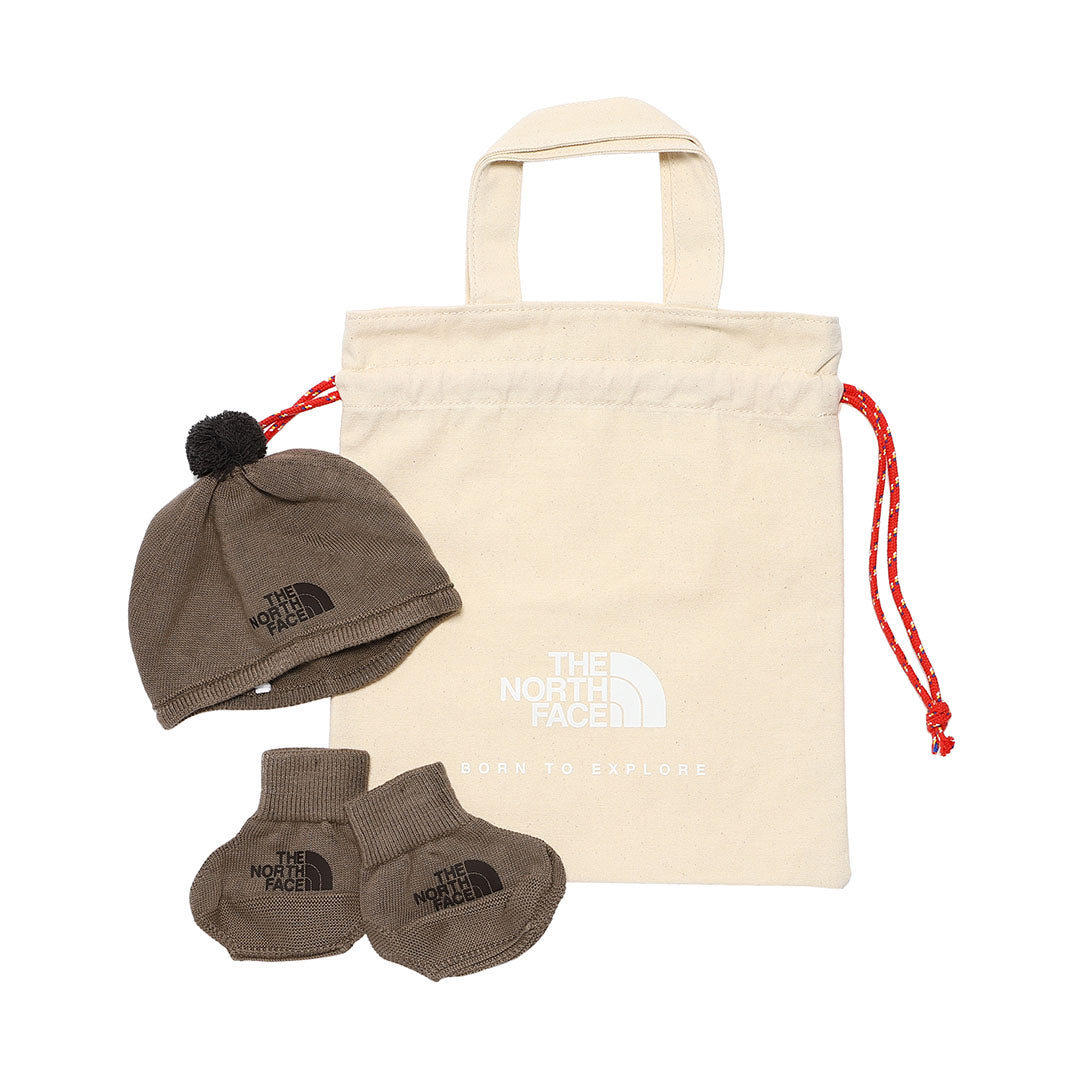 "【SALE】THE NORTH FACE Baby Cradle Cotton Cap & Socks Set" - NNB02311